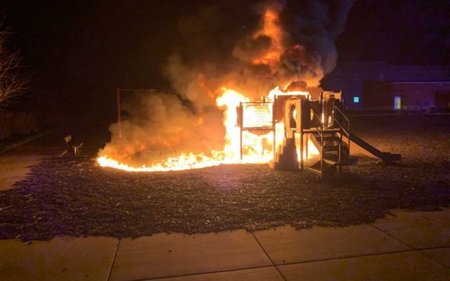 Watertown school playground destroyed by fire