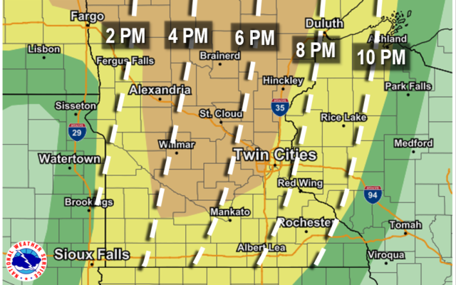 Threat of severe storms across region Friday