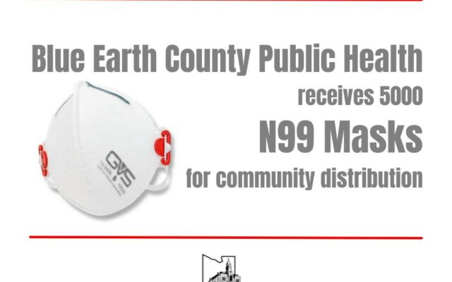 Blue Earth County Public Health to distribute N99 masks