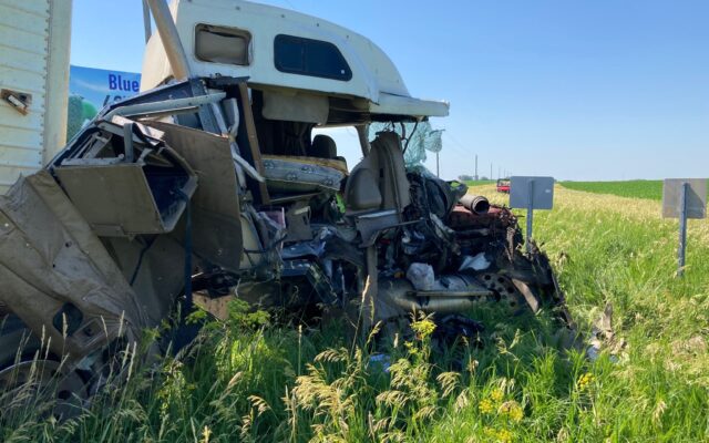 Truman man critically injured when semi hits plow diverting traffic for work zone