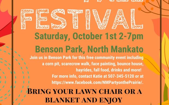 North Mankato’s annual Party on the Prairie Fall Festival this weekend