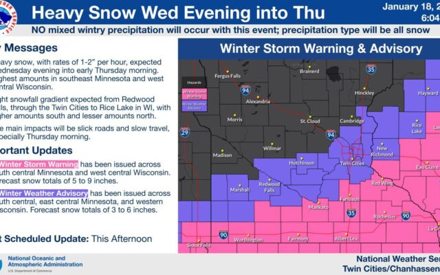 Winter storm to bring heavy overnight snow, disrupting Thursday’s commute