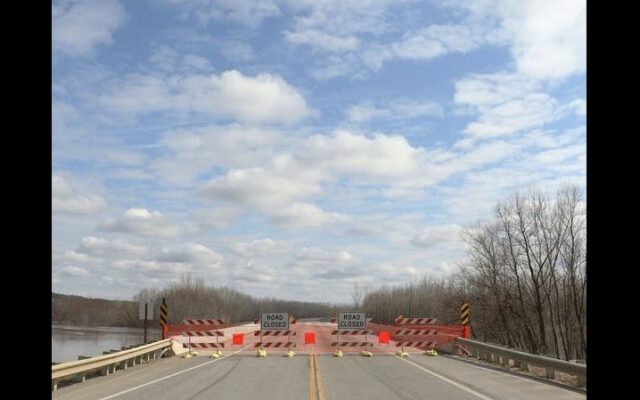 Flooding closes road, bridge in Brown County