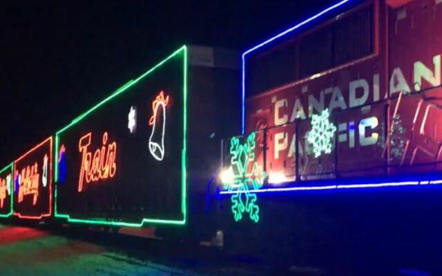 2023 Holiday Train stopping in Waseca, Janesville