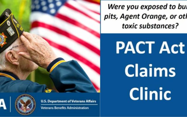 PACT Act Claims Clinic for Vets next week