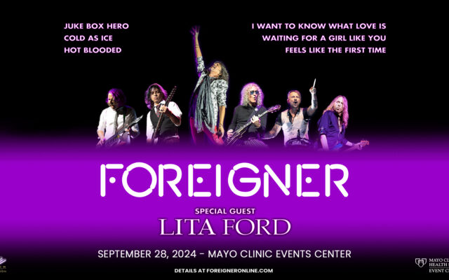 Foreigner, Lita Ford coming to Mankato